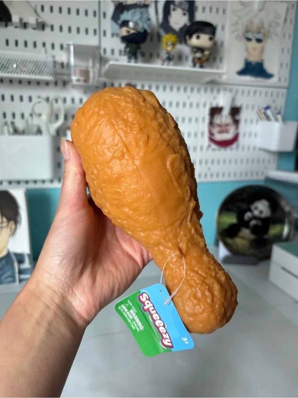 Squeezy chicken leg squishy viral fidget TikTok